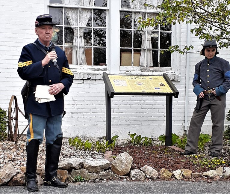 Dedication of Civil War Historical Panel